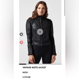 Black leather jacket